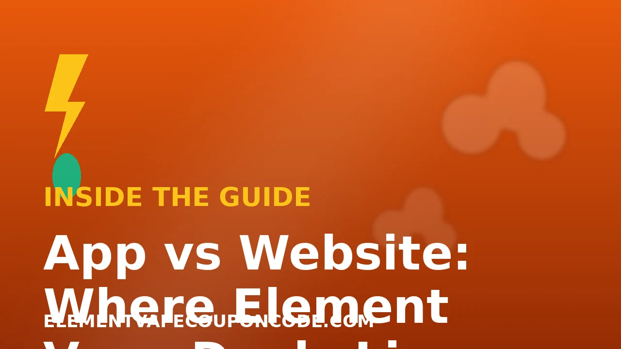 App vs Website: Where the Best Element Vape Deals Live illustration