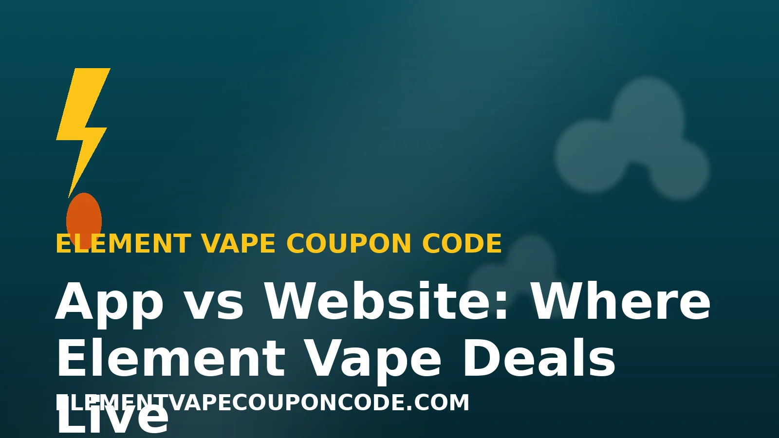 App vs Website: Where the Best Element Vape Deals Live